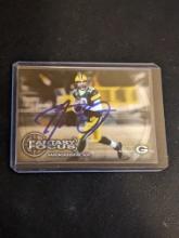 Aaron Rodgers autographed card w/coa