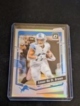 2023 Optic Amon-Ra St. Brown Silver Holo SP #59 Detroit Lions