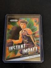 2023-24 Panini Prizm #25 Brandin Podziemski Instant Impact Rookie Card