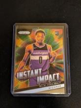 2023-24 Panini Prizm #19 Bilal Coulibaly Instant Impact Prizm