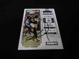 Alvin Kamara signed football card COA