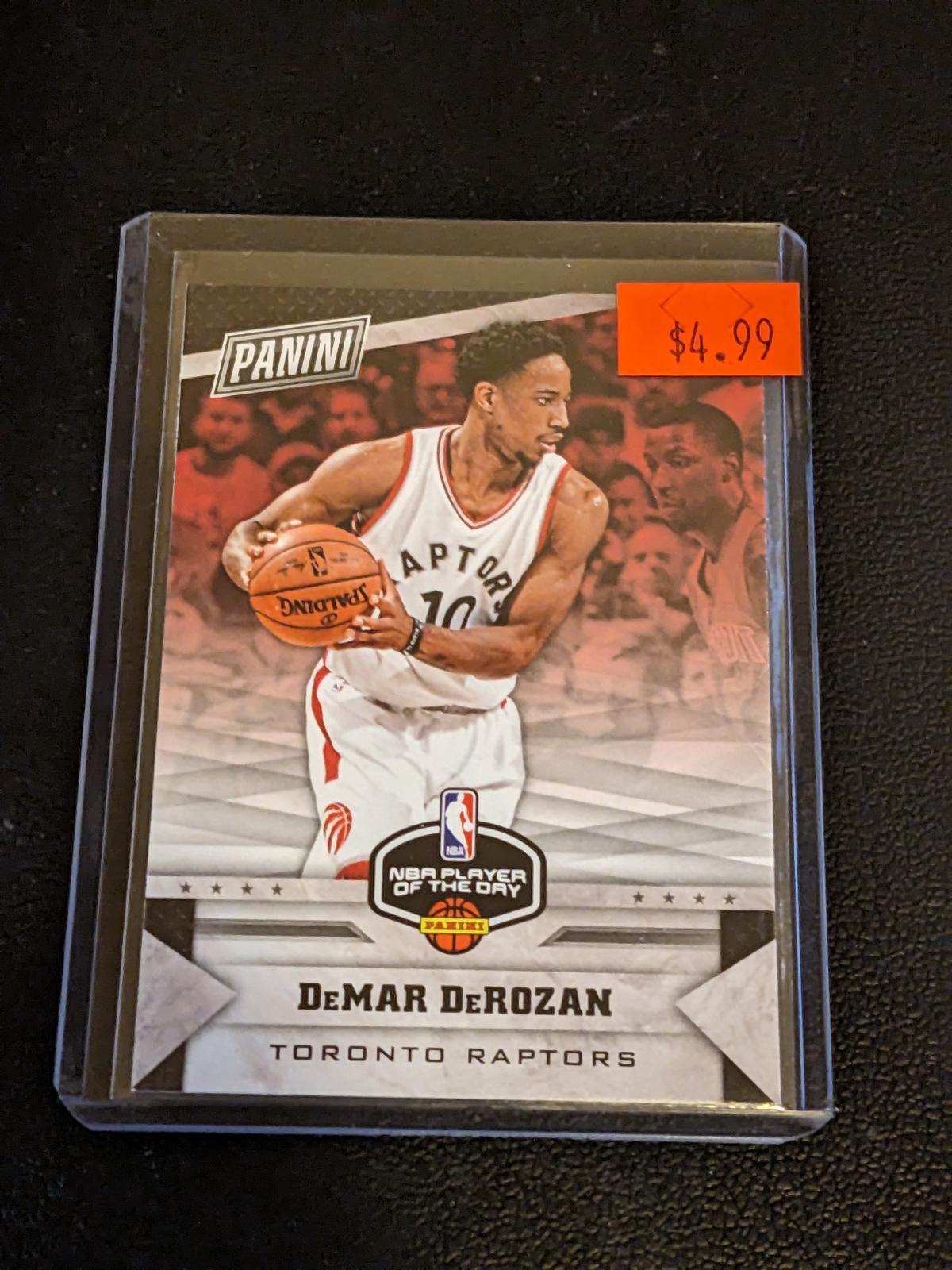 2017 Panini Player of the Day DeMar DeRozan card #5 TORONTO RAPTORS