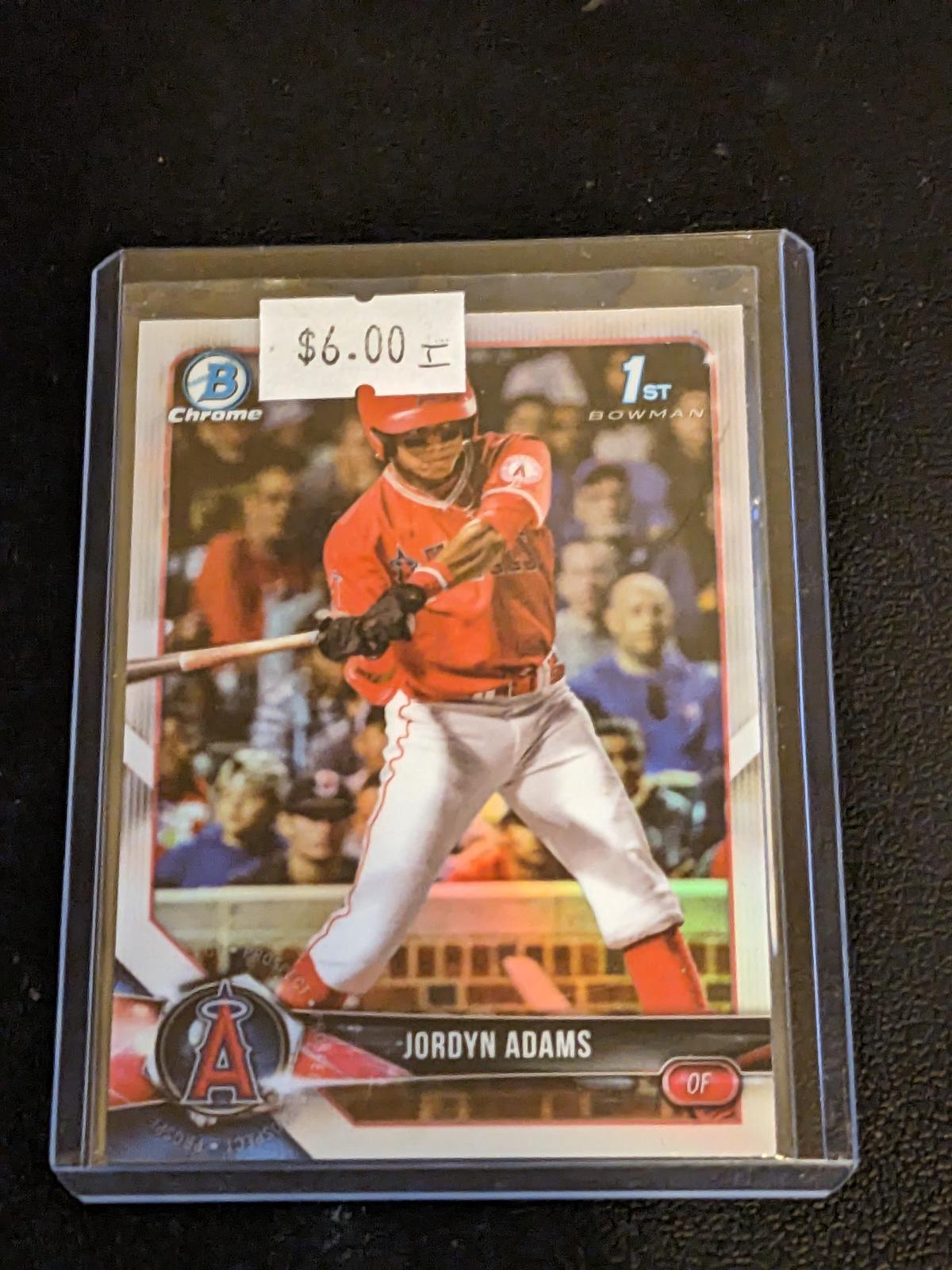 Jordyn Adams 2018 1st Bowman Chrome Draft BDC-88 Silver Refractor Rookie Angels