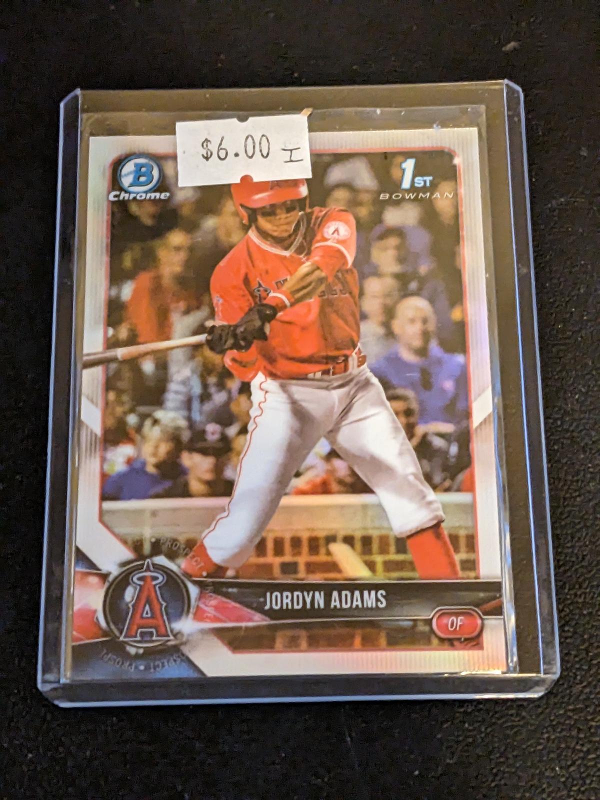 Jordyn Adams 2018 1st Bowman Chrome Draft BDC-88 Silver Refractor Rookie Angels