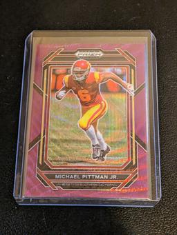 2023 Panini Prizm Draft Picks - Purple Wave Prizm #76 Michael Pittman Jr.