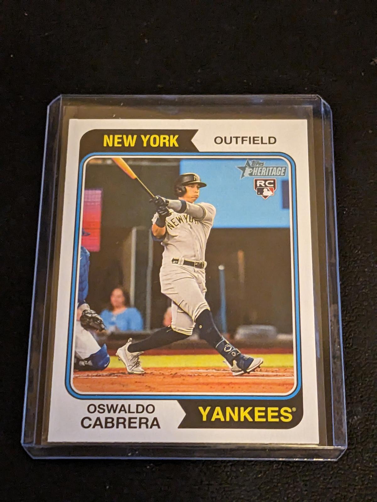 2023 Topps Heritage - #135 Oswaldo Cabrera (RC)