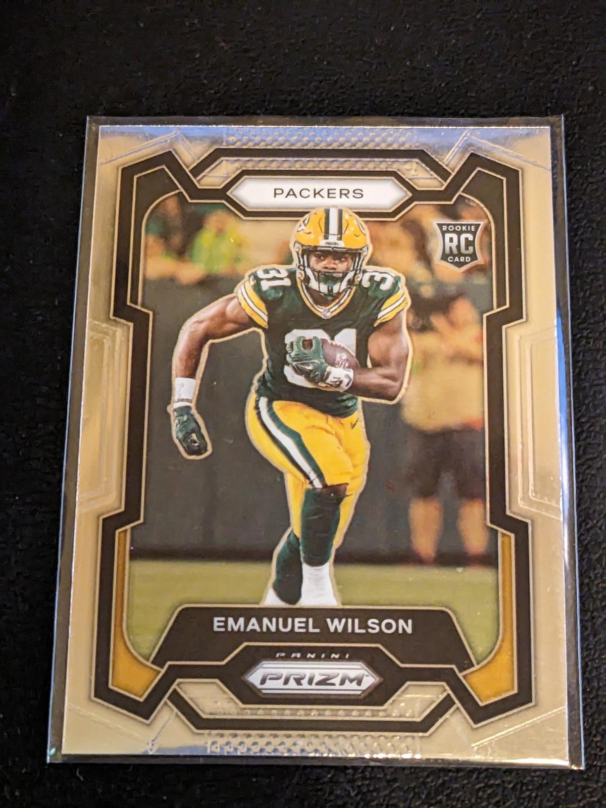 2023 Panini Prizm #335 EMANUEL WILSON Rookie RC Green Bay Packers