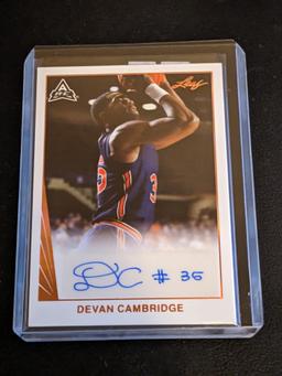 2022-23 Leaf Devan Cambridge RC AUTO mint Auburn #BA-DC2