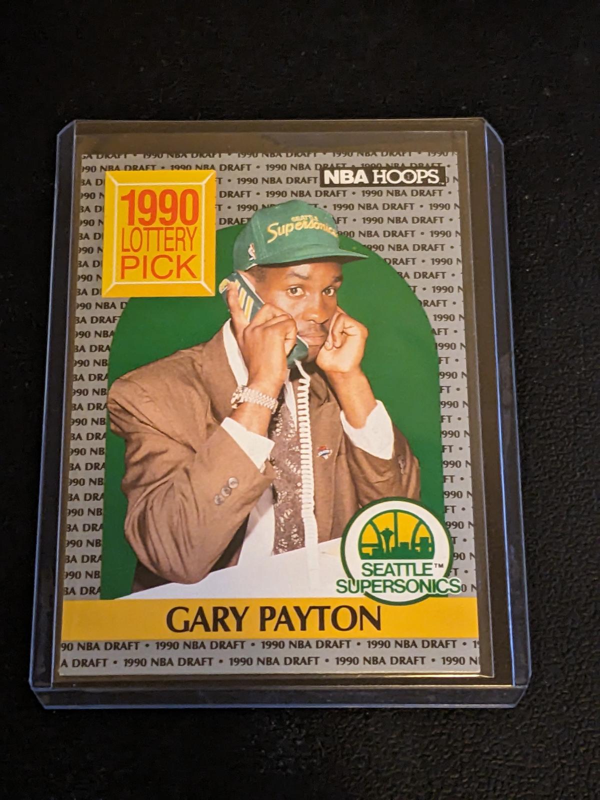 1990-91 NBA Hoops - 1990 Lottery Pick #391 Gary Payton (RC)