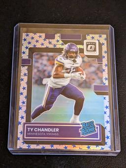 Ty Chandler 2022 Donruss Optic Rated Rookie RC Stars Prizm SP #282 Vikings