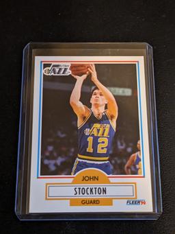 1990-91 Fleer Utah Jazz Basketball Card #189 John Stockton