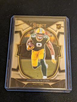 2022 Panini Select Football RC Rookie #53 Christian Watson Green Bay Packers