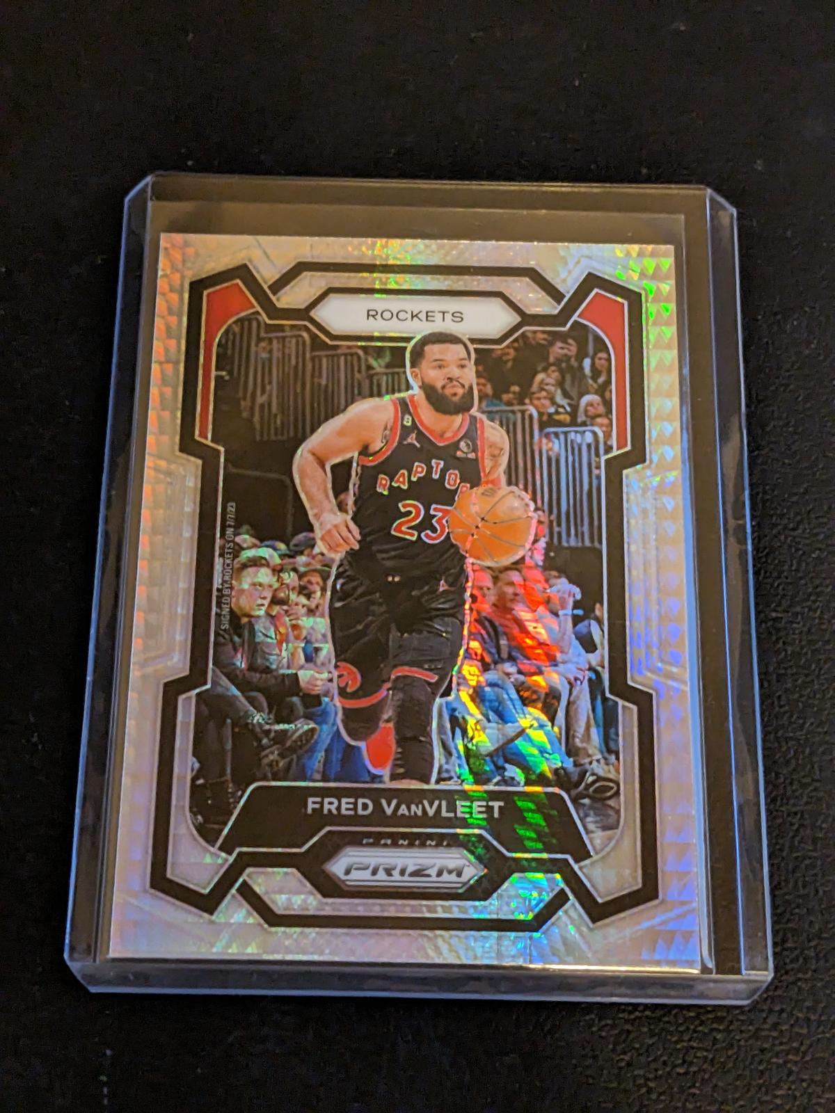 2023-24 Panini Prizm FRED VANVLEET Silver Hyper Prizm #97 Houston Rockets