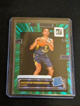 Andrew Nembhard 2022-23 Panini Donruss Rated Holo Green Laser #231 Rookie RC