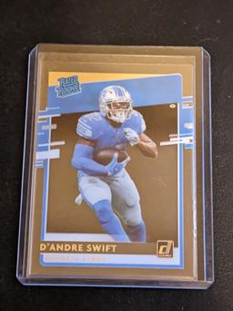 2020 Panini Chronicles #RR-DS D'Andre Swift Clearly Donruss Rated Rookie Acetate