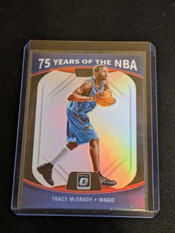 2021-22 Donruss Optic Tracy McGrady 75 Years Of The NBA Silver Prizm HOLO #42