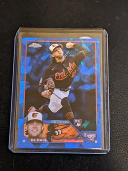DL Hall RC - 2023 Topps Series 2 Blue cracked ice sp Orioles!