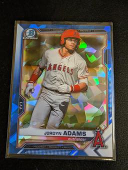 2021 Bowman Chrome Prospects Sapphire Jordyn Adams RC #BCP-30 Angels