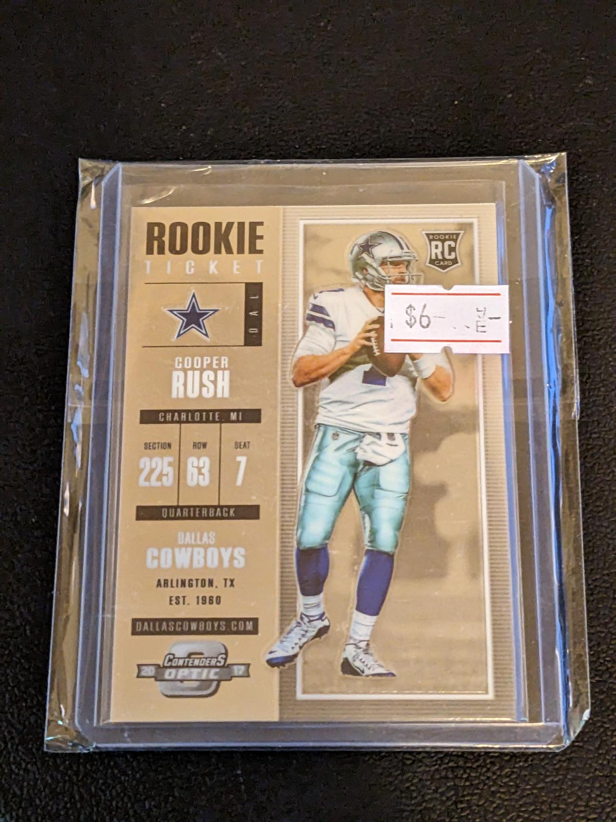 2017 Panini Contenders Optic RC COOPER RUSH #94 DALLAS COWBOYS