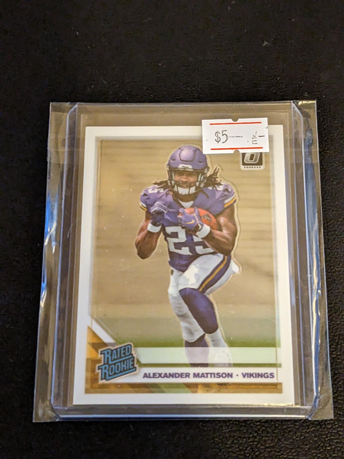 2019 Panini Donruss Optic Rated Rookie Alexander Mattison #181 RC