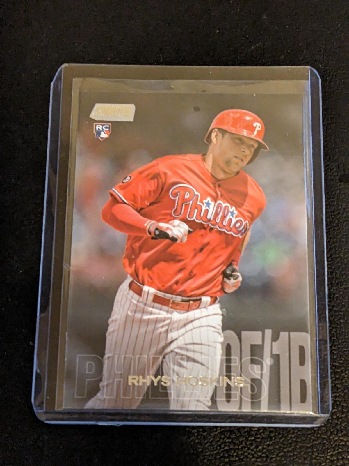 2018 Topps Stadium Club #197 Rhys Hoskins RC Rookie Phillies