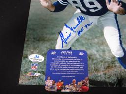 GINO MARCHETTI SIGNED 8X10 PHOTO COLTS COA