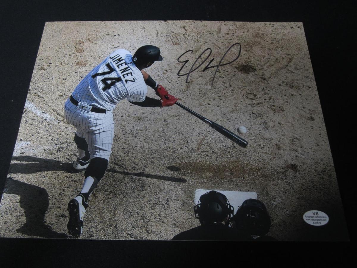 ELOY JIMENEZ SIGNED 8X10 PHOTO WHITE SOX COA