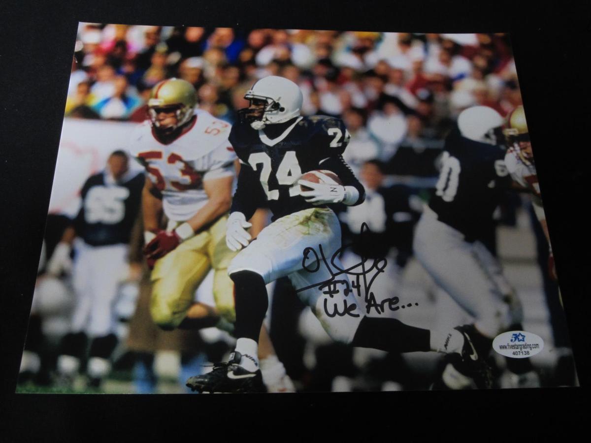 O.J. MCDUFFIE SIGNED 8X10 PHOTO PENN STATE