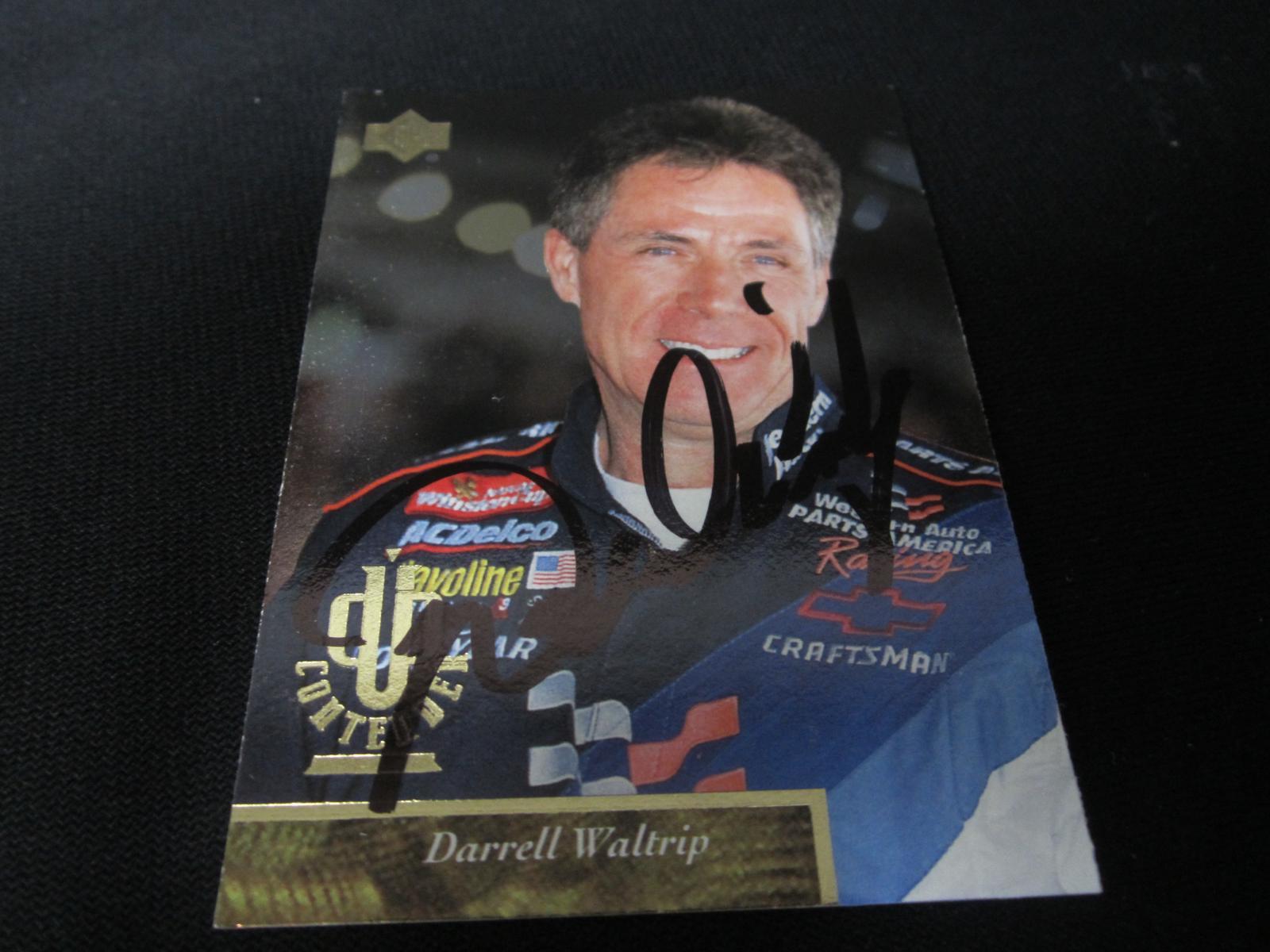 1996 UD DARRELL WALTRIP AUTOGRAPH COA