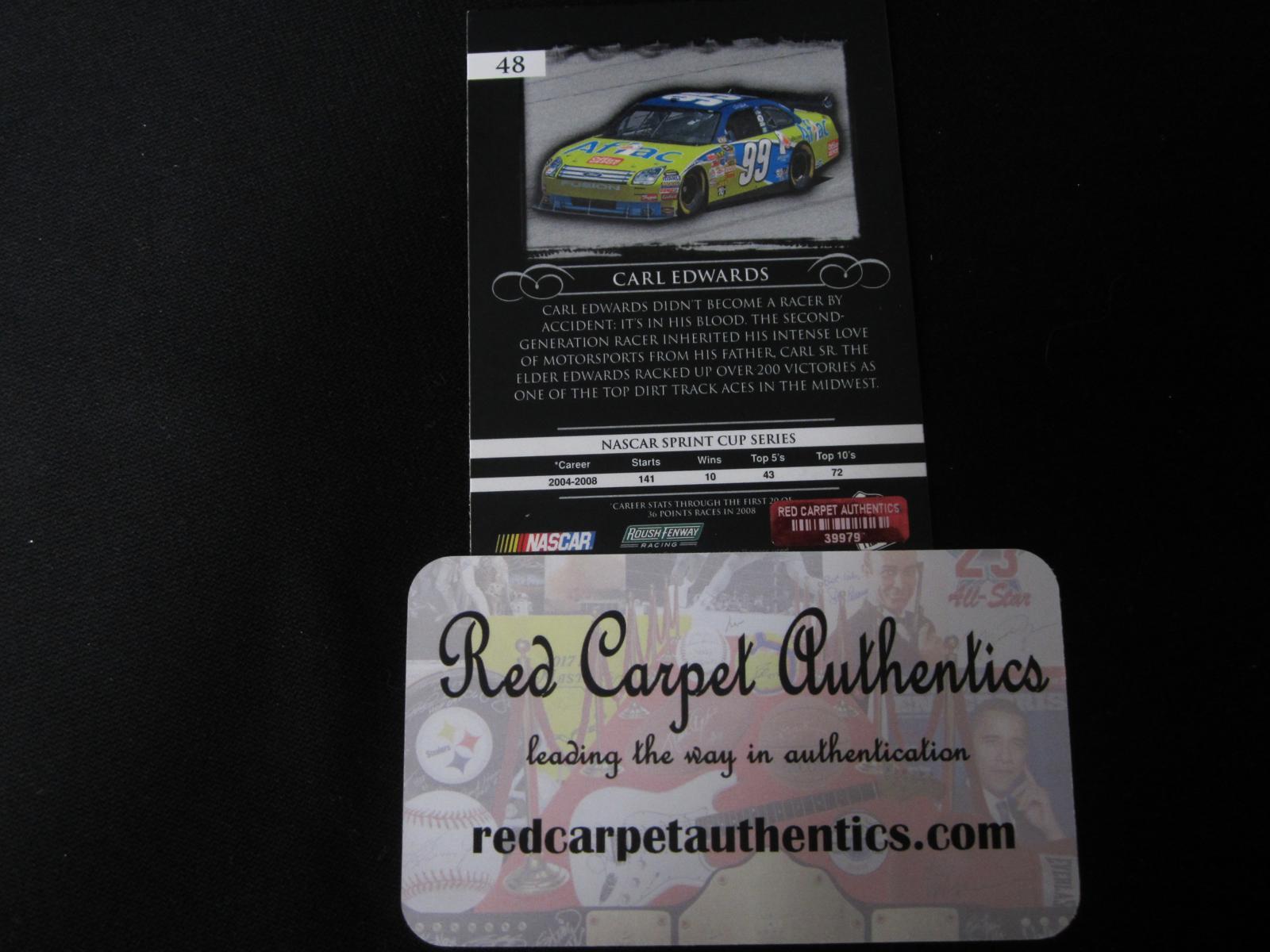 2009 PRESS PASS CARL EDWARDS AUTOGRAPH