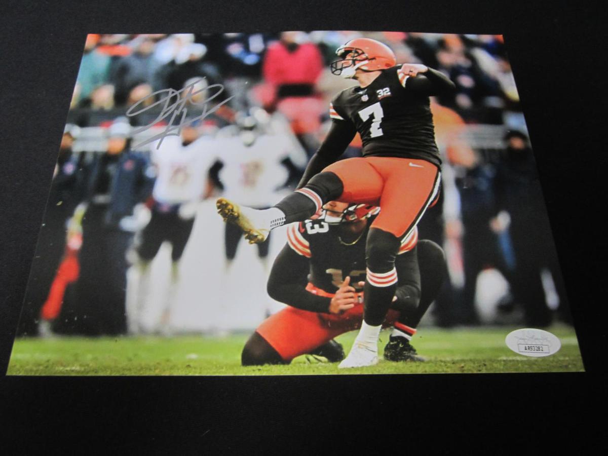 Dustin Hopkins Signed 8x10 Photo JSA COA