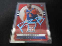 RJ Barrett Signed Trading Card RC FSG COA