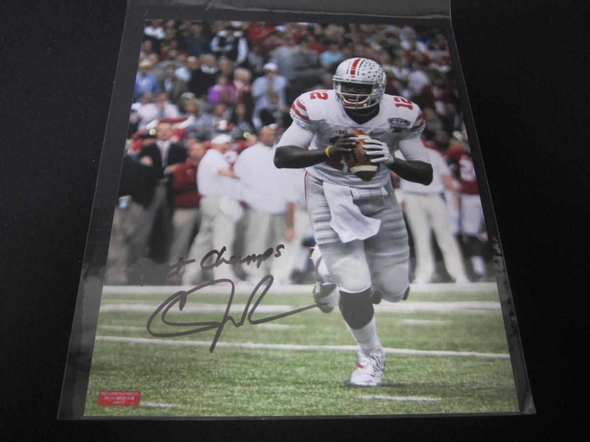 Cardale Jones Signed 8x10 Photo RCA COA