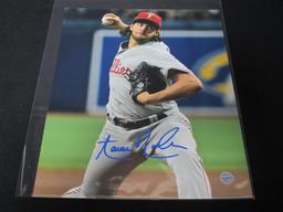 Aaron Nola Signed 8x10 Photo COA Pros