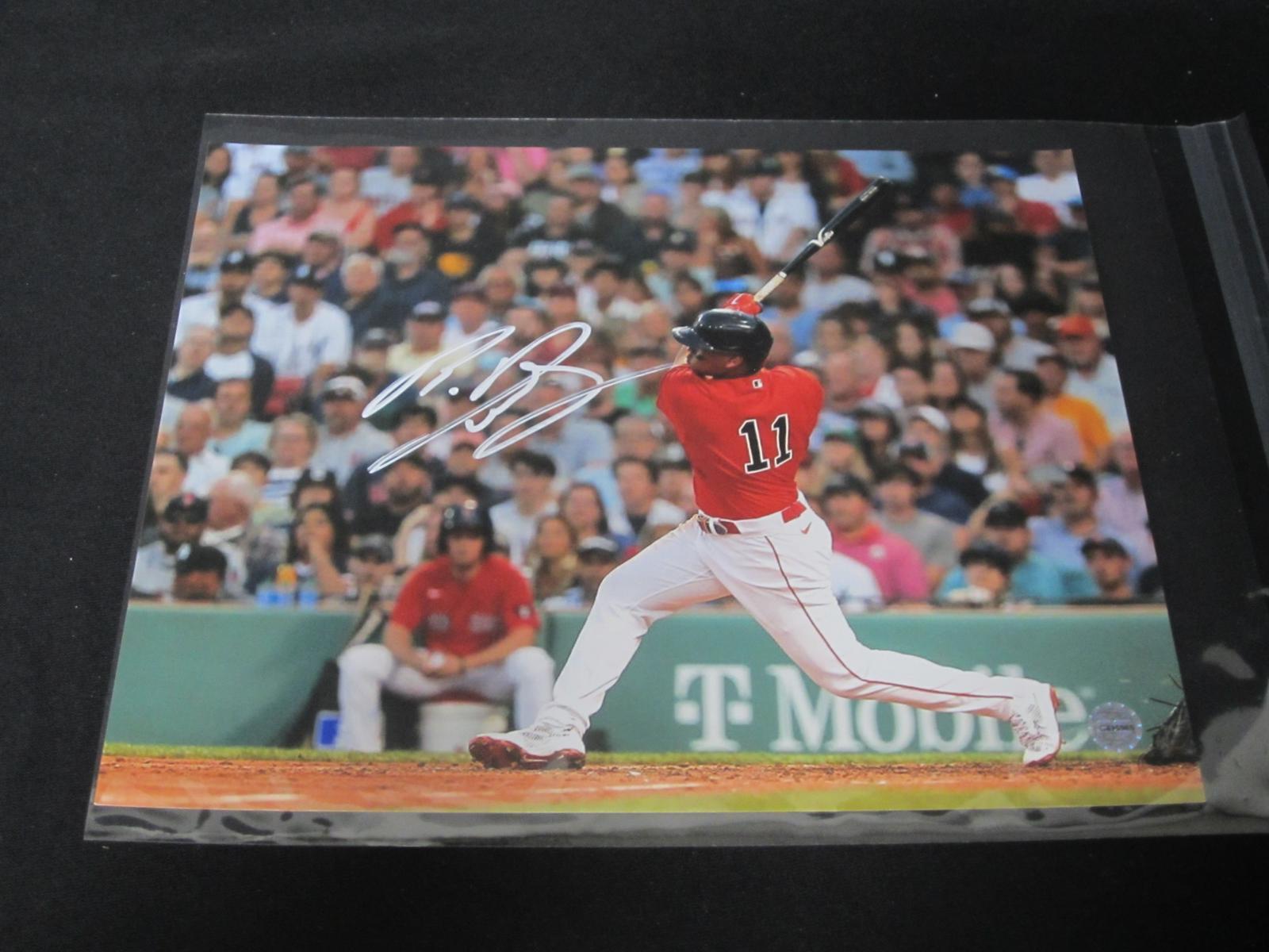 Rafael Devers Signed 8x10 Photo COA Pros