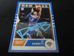 RJ Barrett Signed Trading Card RC FSG COA