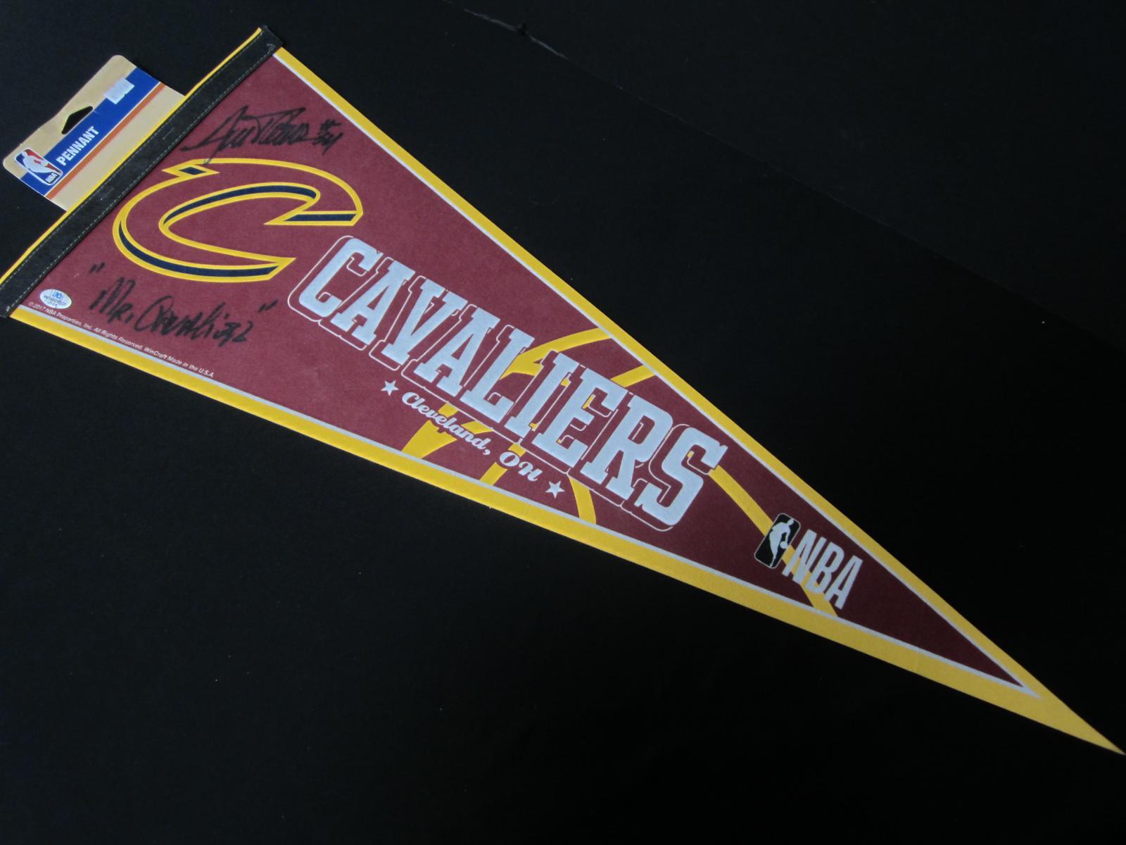 Austin Carr Signed Pennant FSG COA