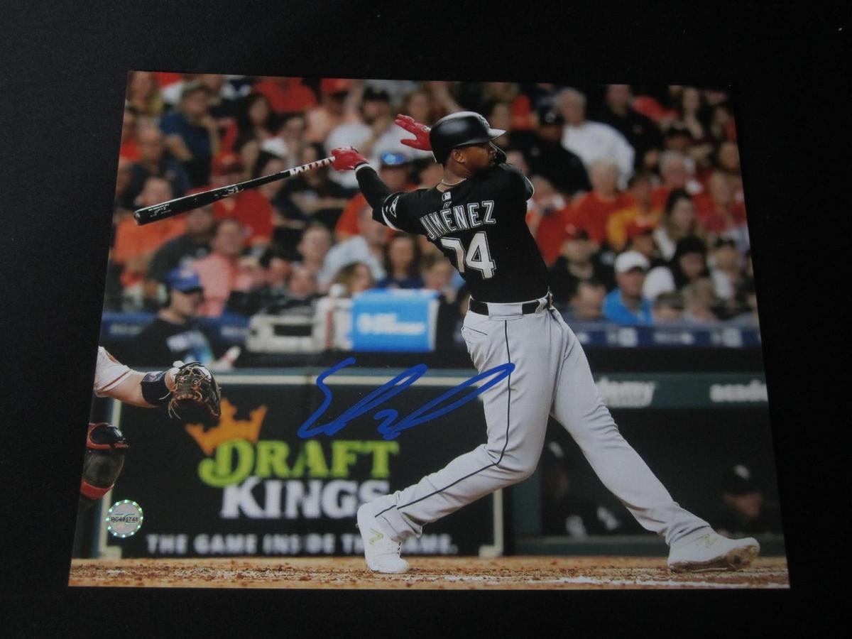 Eloy Jimenez Signed 8x10 Photo COA Pros