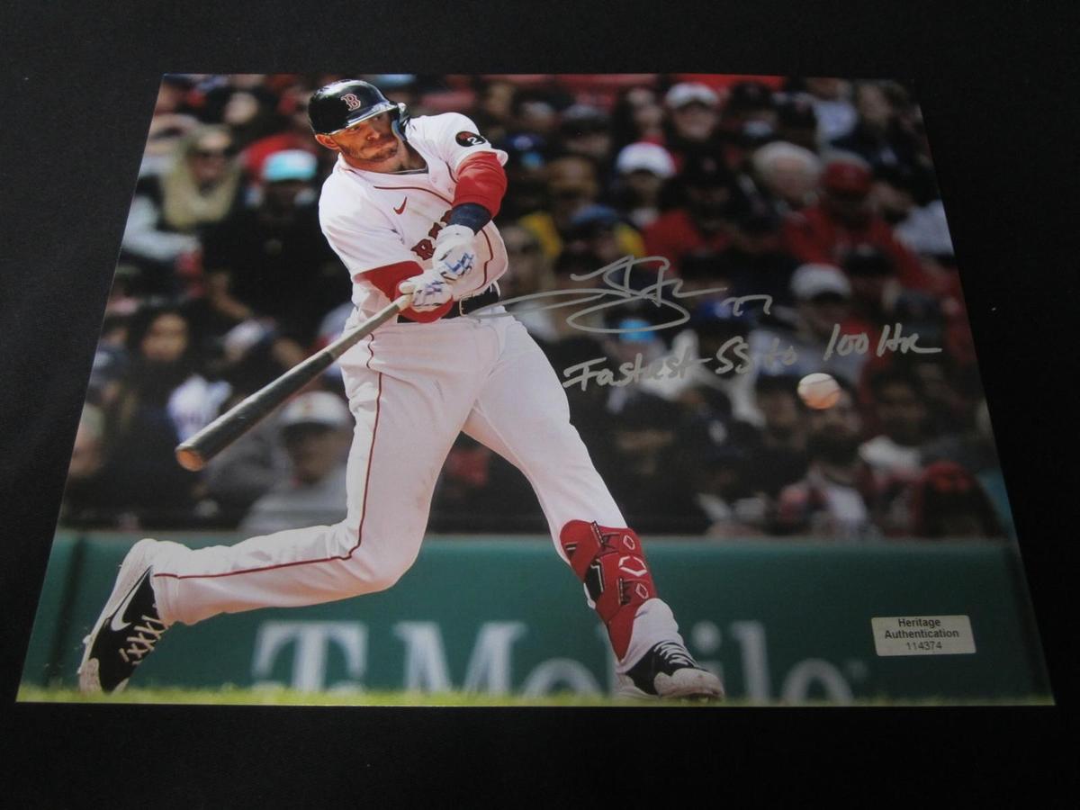 Trevor Story Signed 8x10 Photo Heritage COA