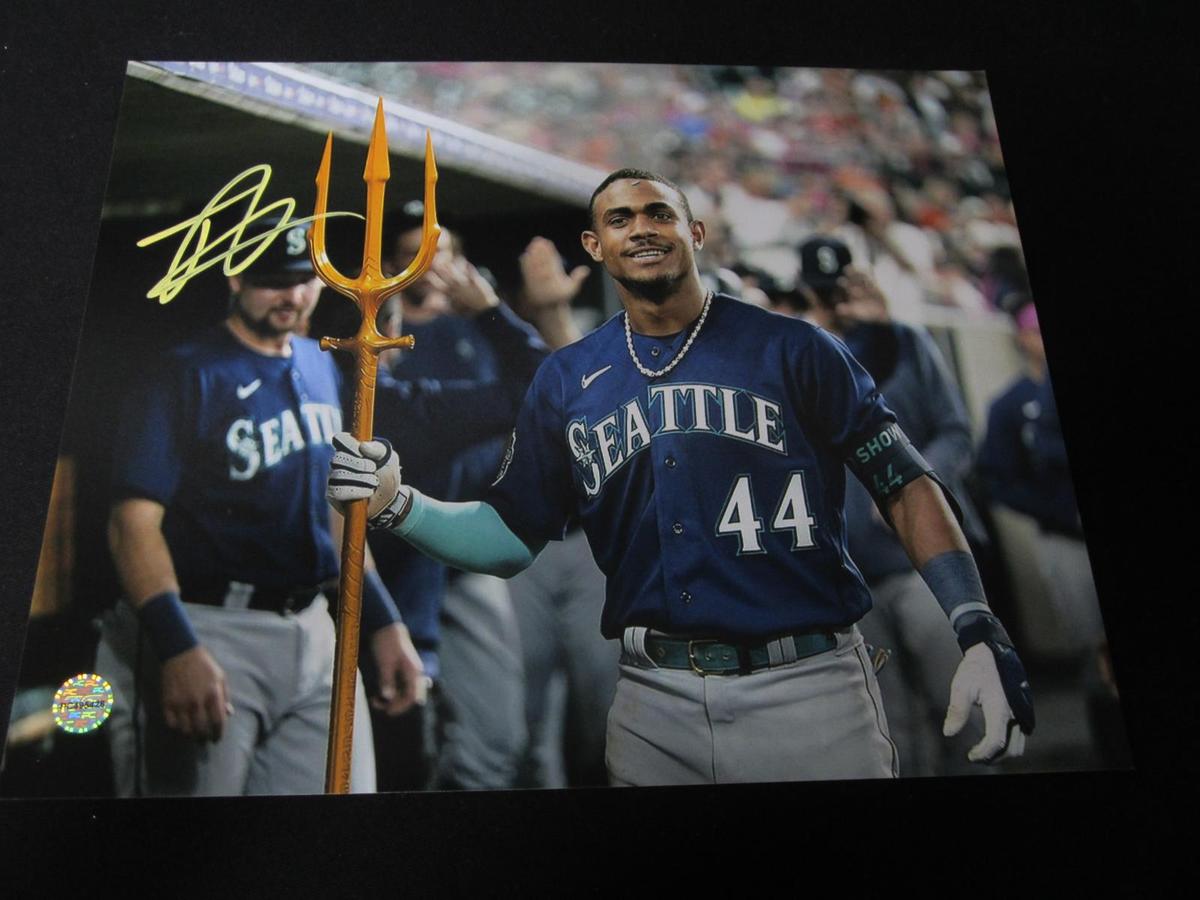 Julio Rodriguez Signed 8x10 Photo COA Pros