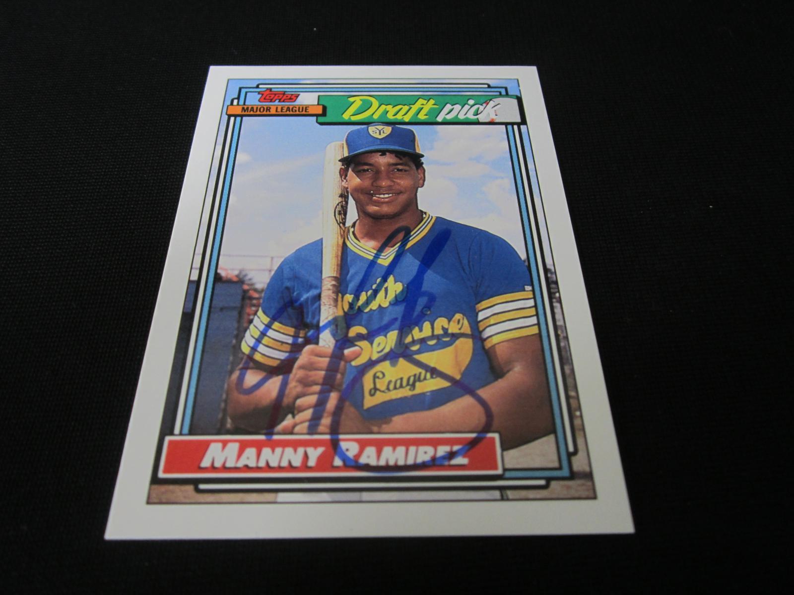 Manny Ramirez Signed Trading Card SSC COA