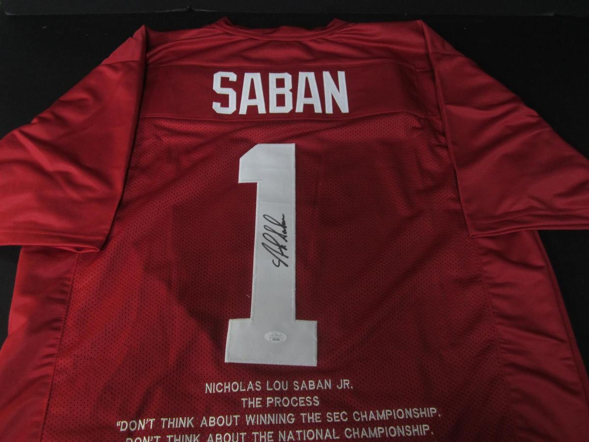 Nick Saban Signed Jersey JSA COA