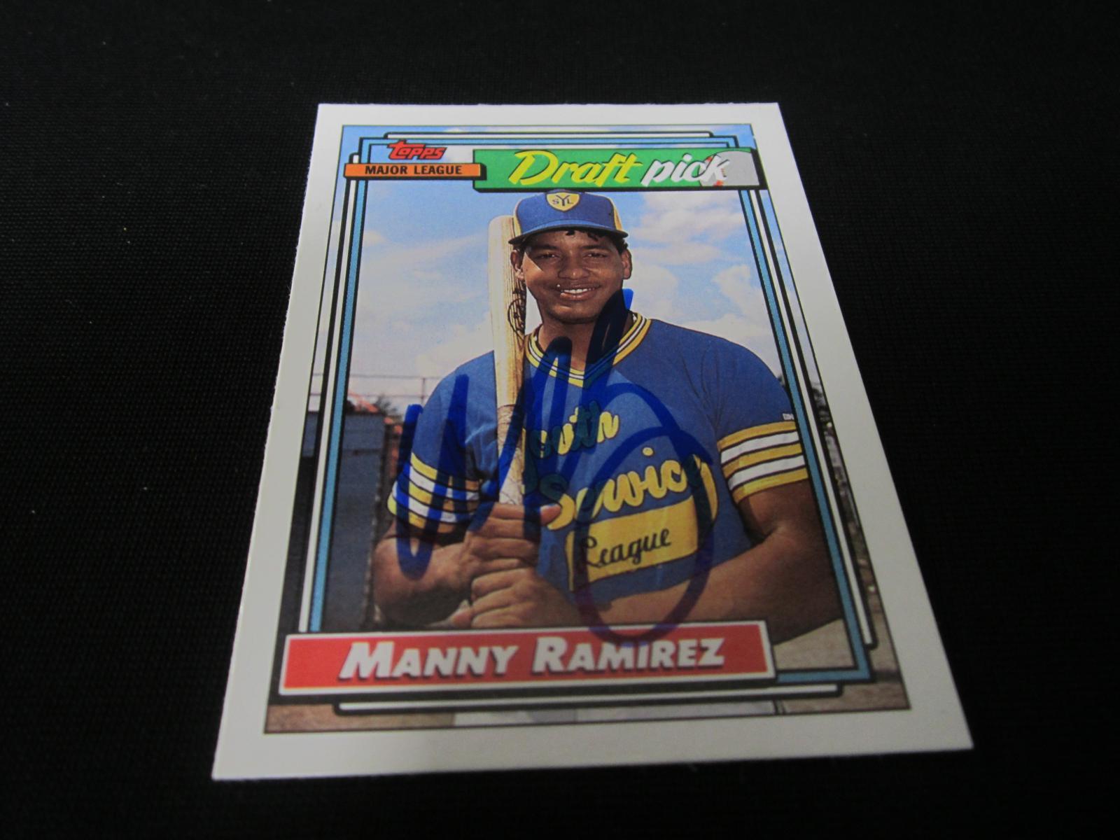 Manny Ramirez Signed Trading Card SSC COA