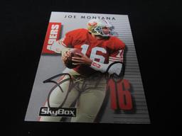 1992 SKYBOX JOE MONTANA AUTOGRAPH COA