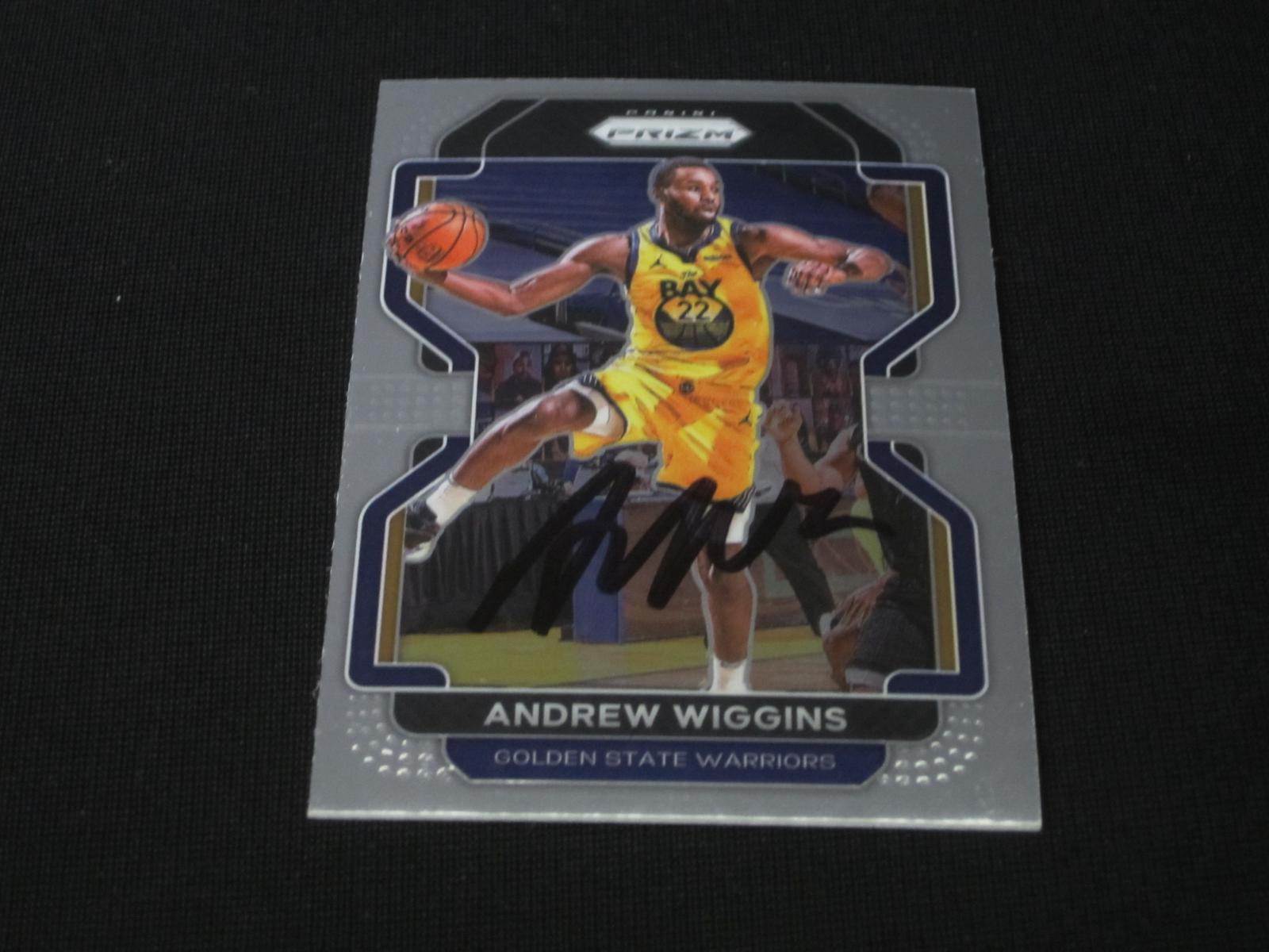 2021-22 PRIZM ANDREW WIGGINS AUTOGRAPH COA