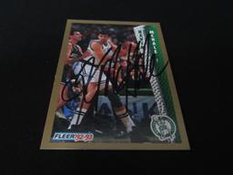 1992-93 FLEER KEVIN MCHALE AUTOGRAPH COA