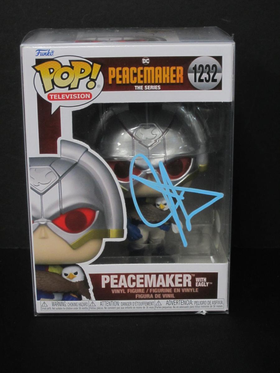 JOHN CENA SIGNED PEACEMAKER FUNKO POP COA