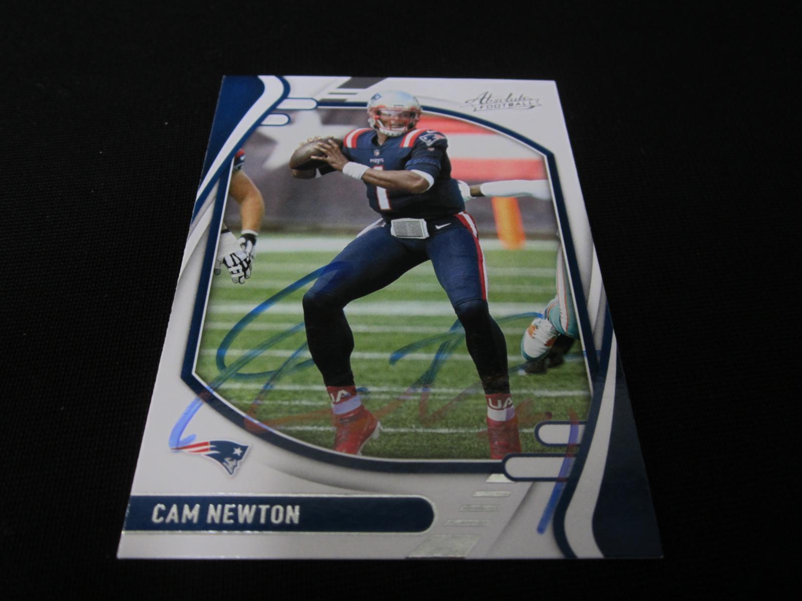 2021 ABSOLUTE CAM NEWTON AUTOGRAPH COA