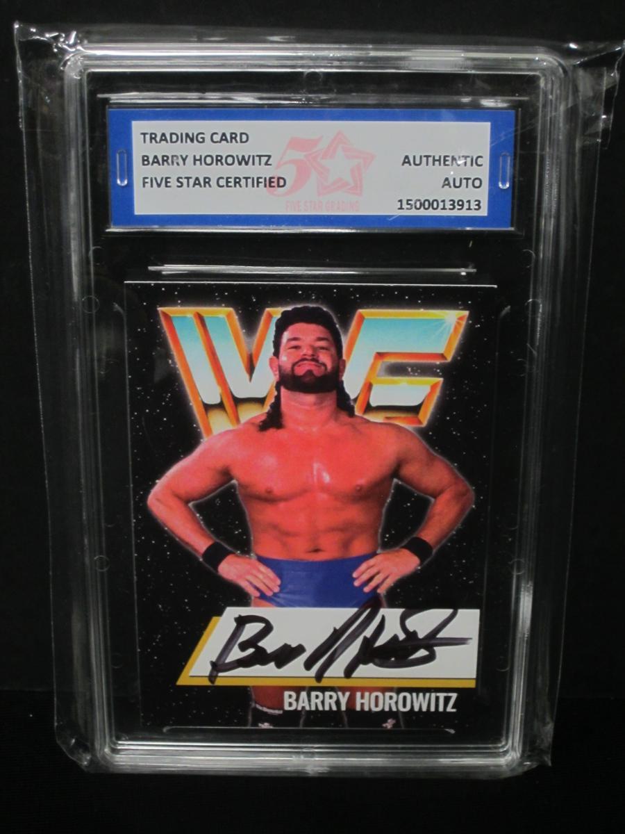 BARRY HOROWITZ SIGNED TRADING CARD WWF FSG