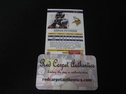 2013 PANINI RS ADRIAN PETERSON AUTOGRAPH COA